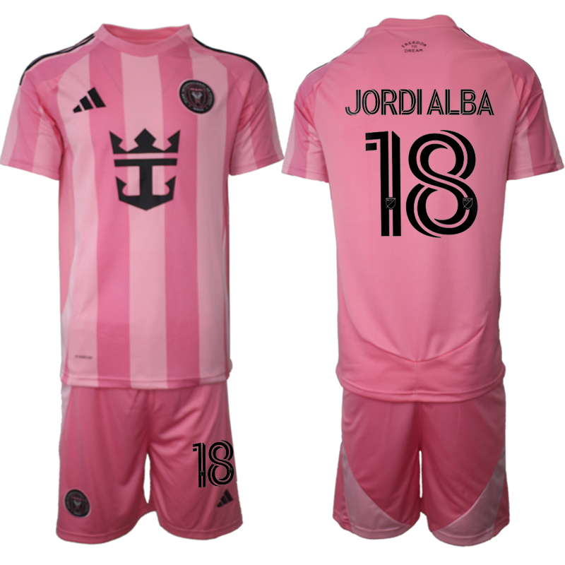 Men 2025-2026 Club Inter Milan CF home Pink 18 Soccer Jersey